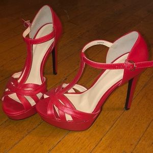 Red Charlotte Russe Heels Size 7